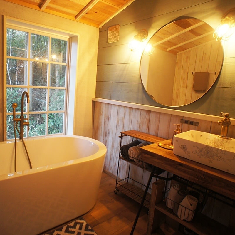 咲くカフェ Room796。ゲストハウス・ゲストルーム・ワーケーション備品。バスルーム